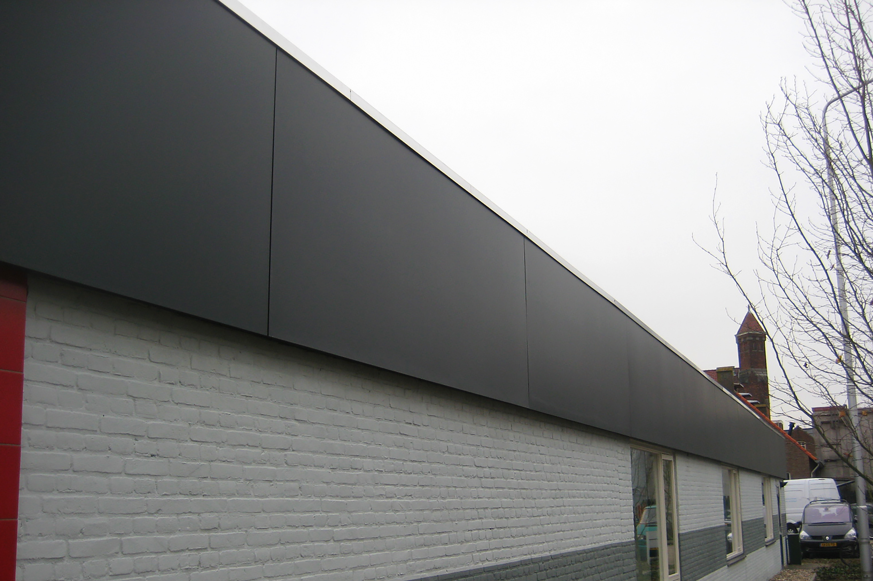 HPL Bau- und Fassadenplatte 8 mm anthrazit 